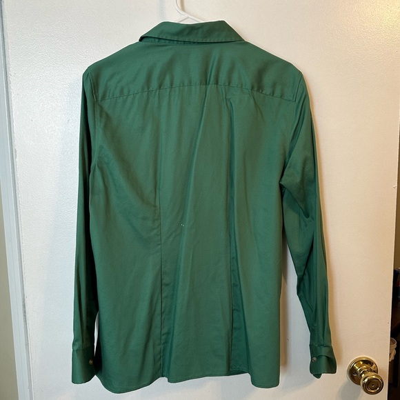 Land’s End Green Button Down Top - Picture 2 of 4